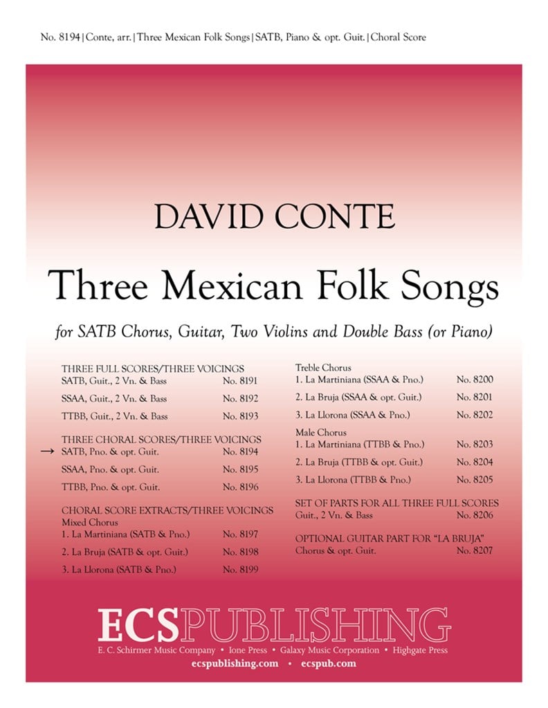Three Mexican Folk Songs